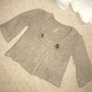 Free people beige sweater
